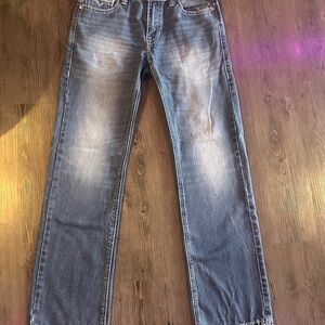 Men's Straight Fit Blue Jeans